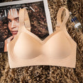 Sutiã sem costura feminino conforto acolchoado sutiãs sem fio brilhante roupa interior sexy bralette suporte lingerie sexy feminino íntimo